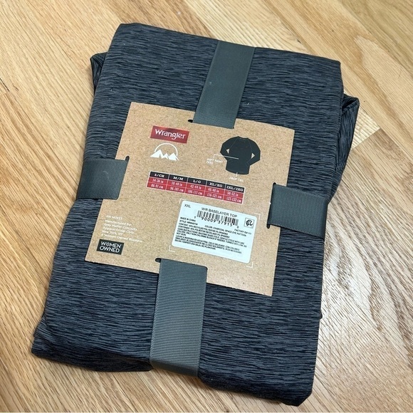 Wrangler Performance Stretch Base Layer Top NWT 2X Gray Men’s Long Sleeve Shirt - Picture 3 of 3